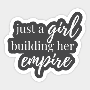 Girl Boss Quote Typography Sticker